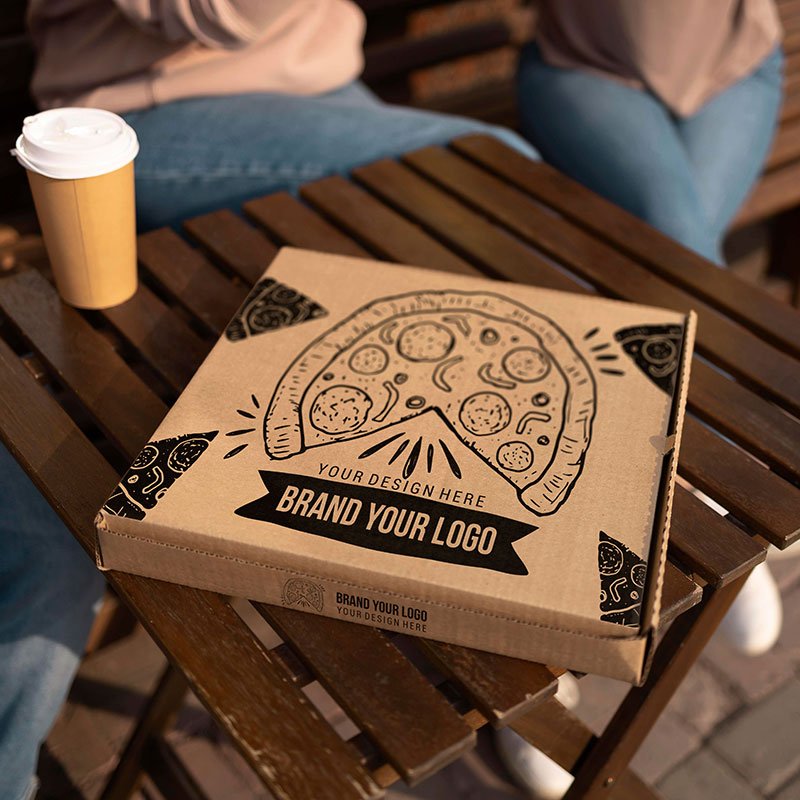 Custom printed pizza boxes